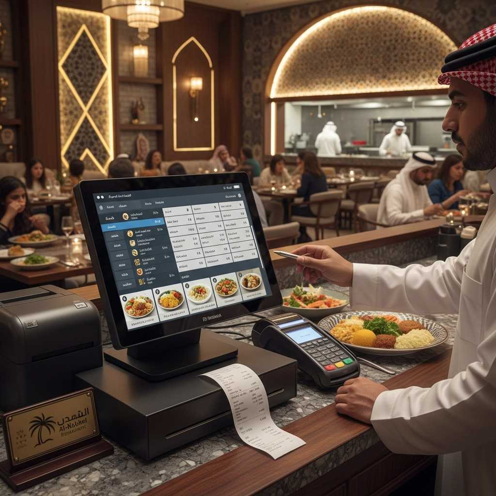 سيستم كاشير One Click داخل مطعم
